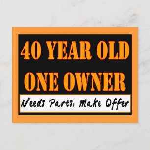 40 Year Old, One Owner - Needs Parts, Make Offer Postcard
