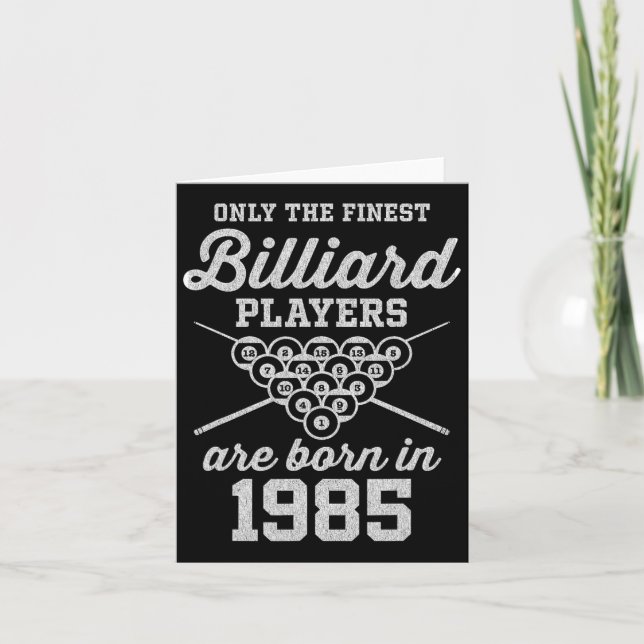 40 Year Old Pool Player 40th Birthday Billiards  Card (Front)