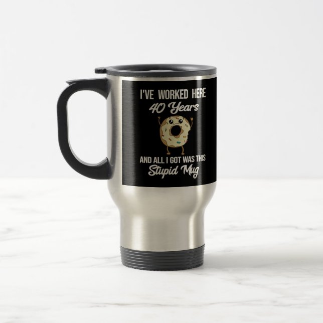 40 Year Work Anniversary Appreciation Gift Mug (Left)