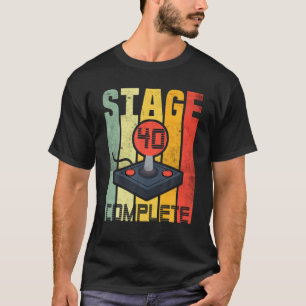 40 Years Forty Stage Complete Vintage 40Th Birthda T-Shirt