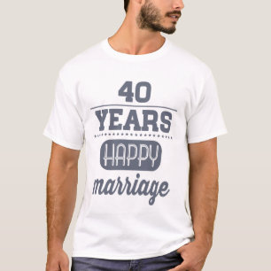 40 Years Happy Marriage T-Shirt