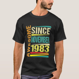 40 Years Old Gifts Legend Since November 1983 40th T-Shirt