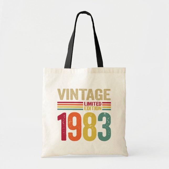 40 Years Old Gifts Vintage 1983 40th Birthday gift Tote Bag (Front)