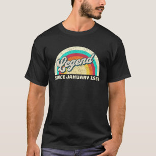40 Years Old Legend Since January 1983 40Th Birthd T-Shirt