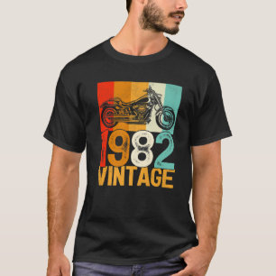 40 Years Old Retro Motorcycle Vintage 1982 40Th Bi T-Shirt