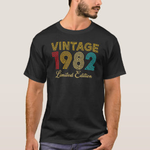40 Years Old Vintage 1982  40th Birthday T-Shirt