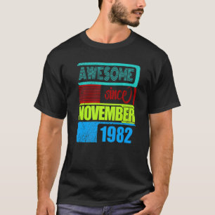 40 years old vintage 1982 born November fantastic T-Shirt