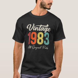 40 Years Old Vintage 1983 40th Birthday Decoration T-Shirt