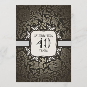 40 years wedding anniversary party invitations