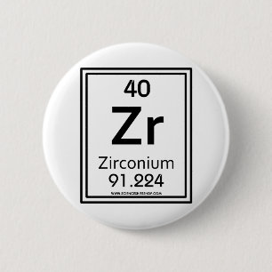 40 Zirconium 2 Inch Round Button