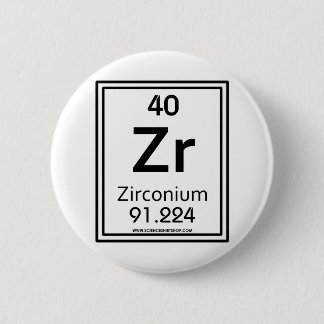 40 Zirconium 2 Inch Round Button