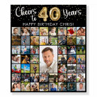 40e anniversaire 51 Photo Collage encourage à 40 a