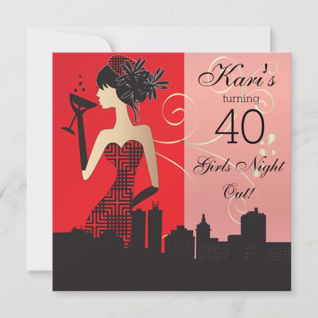 40e anniversaire Bash Party Invitation (Devant)