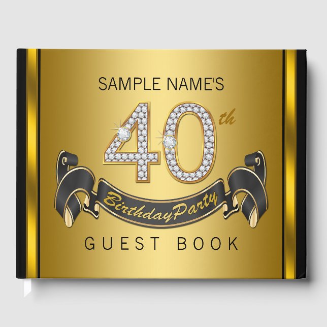40e anniversaire de la fête Livre d'or noir (Recto)