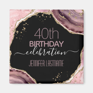 40e anniversaire de la fête Pierre et or Magnet