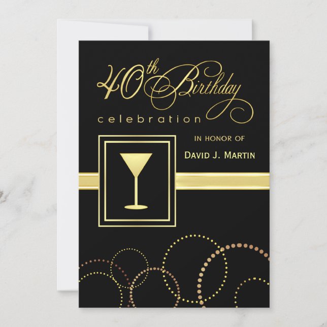 40e anniversaire de la Invitations (Devant)