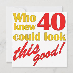 40e anniversaire des invitations de fête
