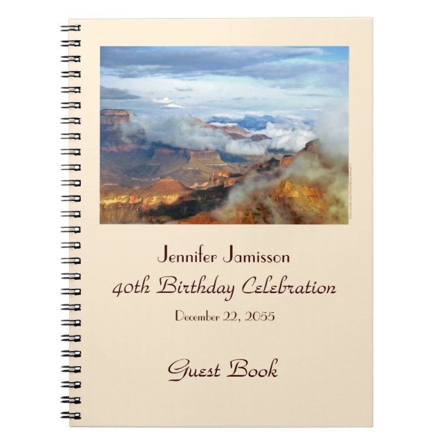 40e Anniversaire du livre d'hôtes, Grand Canyon, N (Devant)