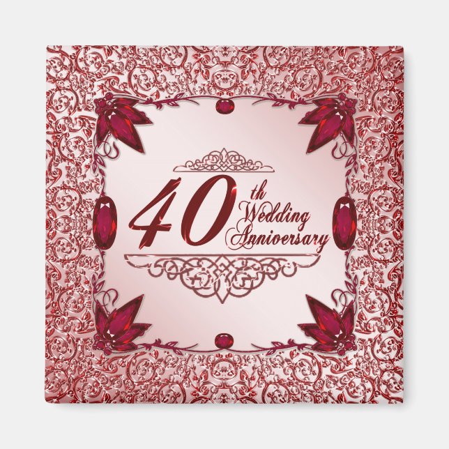 40e anniversaire du Mariage Magnet (Devant)