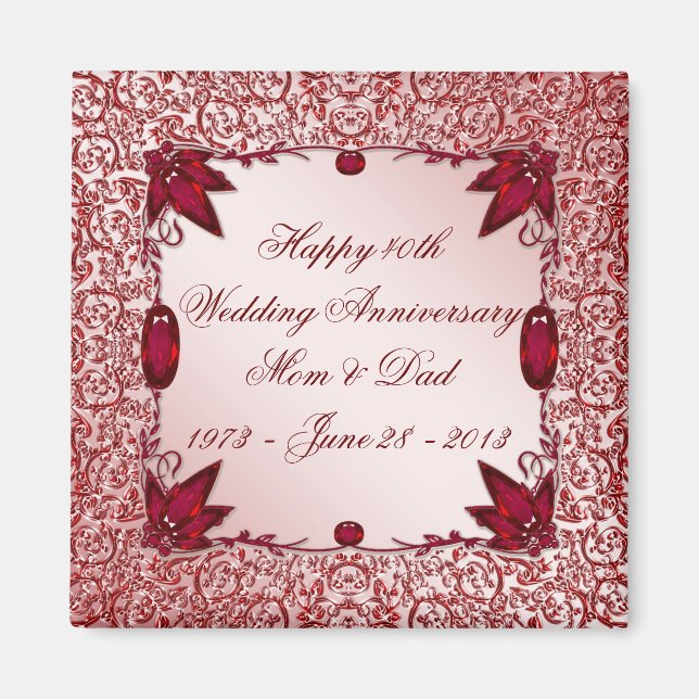 40e anniversaire du Mariage Magnet (Devant)