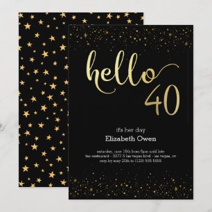 40e anniversaire Invitation