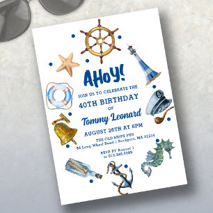 40e anniversaire Nautique été 2024 Invitation
