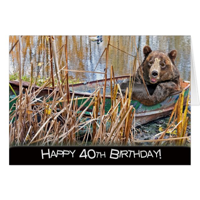 40e anniversaire Ours en bateau (Devant horizontal)