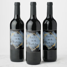 40e anniversaire Wine Bottle Étiquette
