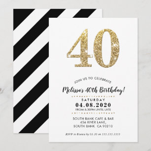 40E FÊTE D'ANNIVERSAIRE INVITATION parties scintil