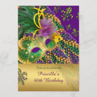 40e invitation anniversaire, 40e, Masquerade, Véné