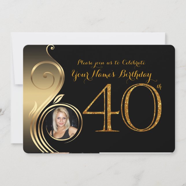 40e, Invitation Anniversaire, Numéro Parties scint (Devant)