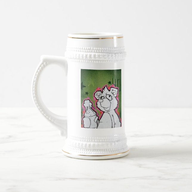 40OZ Beer Bear Stien Stein (Left)