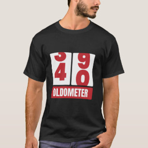 40th 40 Birthday Funny Gift Men Women Oldometer 39 T-Shirt
