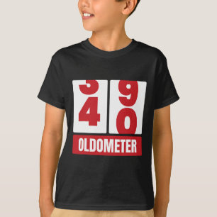 40th 40 Birthday Funny Gift Men Women Oldometer -4 T-Shirt