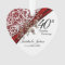 40th, 52nd or 80th Ruby Red Floral Anniversary