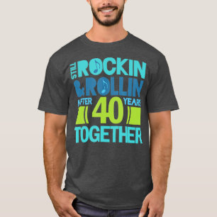 40th Anniversary  40 Years Together Couples Gift  T-Shirt