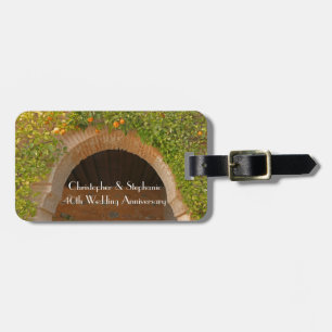 40th Anniversary Arch Archway, Oranges, Names Luggage Tag