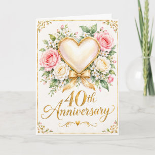 40th Anniversary Greeting Card