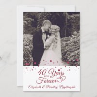 40th Anniversary Hearts YEARS INTO FOREVER Photo