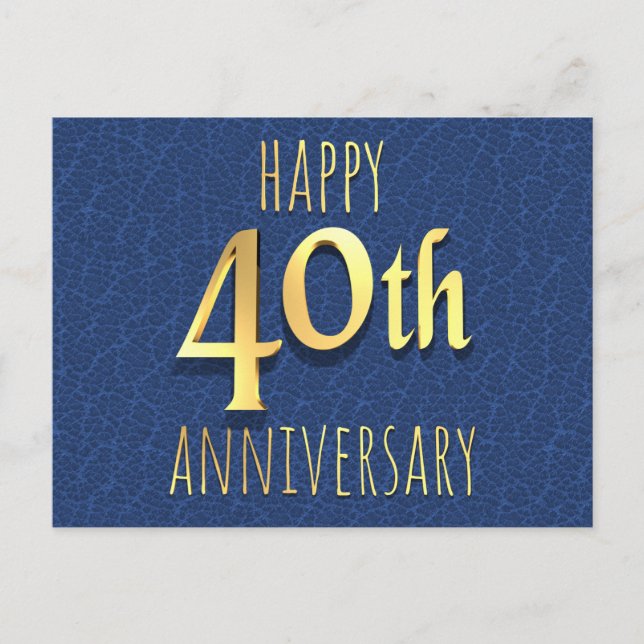 40th Anniversary Holiday Postcard (Front)