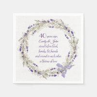 40th Anniversary Lavender Wreath