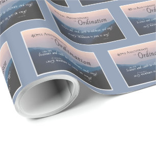 40th Anniversary of Ordination Congrats Wrapping Paper