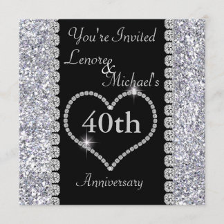 40th Anniversary Party Invitation