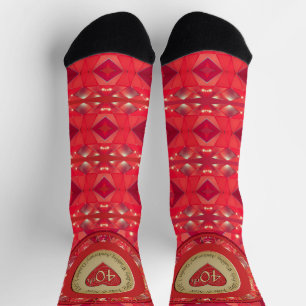 40th Anniversary Ruby  Socks