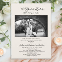 40th Anniversary Wedding Vow Renewal Photo