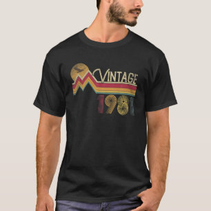 40Th Birthday 1981 40 Years Old Vintage Retro Styl T-Shirt