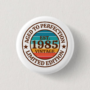 40th Birthday 1 Inch Round Button