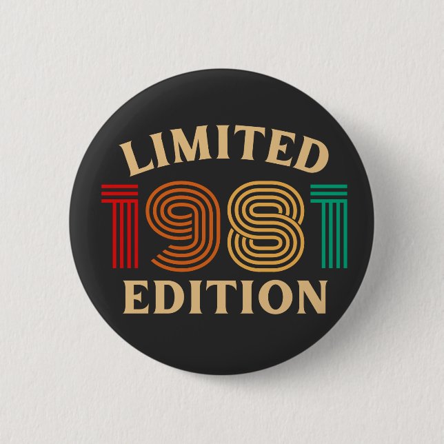 40th Birthday  2 Inch Round Button (Front)