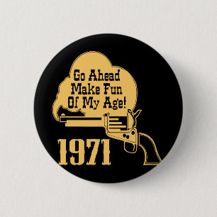 40th Birthday 2 Inch Round Button