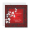 40th Birthday Asian Red Black Floral Silver White